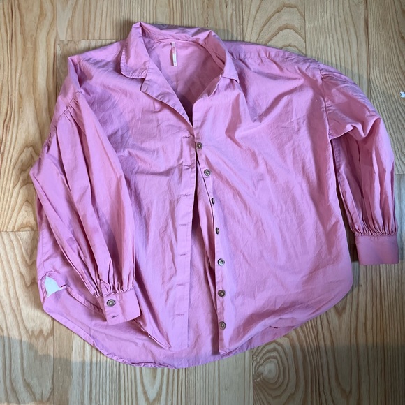 Free people ruffle sleeved blouse. XS - Picture 2 of 3